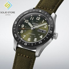 SEIKO 5 Sports HDB008J Field Automatic Khaki Green Dial Nylon Band Compass Bezel