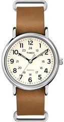 Timex T2P492 Weekender Men’s Analog Watch Brown Leather Strap