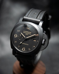Panerai Luminor GMT Ceramic PAM01441 44mm Black Dial Box & Papers Full Set