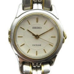 SEIKO Excelline wristwatch quartz 2J31 001A silver color GY18 MQ
