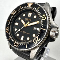 Seiko 2625-0010 35mm 17cm Wrist Quartz Mens Watch Diver Vintage Japan Pre-Owned