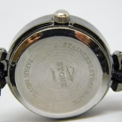 Stone L80887 Dark Tone Quartz Analog Women’s Watch Sz. 5 1/2″ New Battery