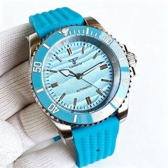 20ATM Diver 40mm Sapphire Glass Textured Dial Automatic NH35 PT5000 Men Watch