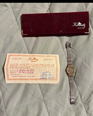 Kamatz Prestige Women’s Quartz Analog Gold Dial, Steel Bracelet w/ Box Papers