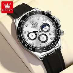 Waterproof Watch Men’s OLEVS Quartz Luxury Luminous Business Date Men Strap