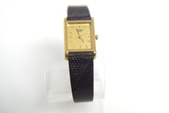 Vintage Seiko Mini Tank Women’s Quartz Watch 1N01-5A40 Gold Tone