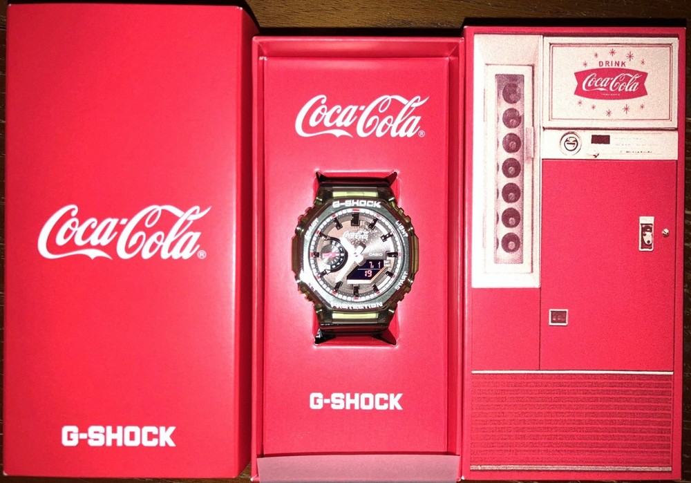 Casio x Coca Cola G-Shock Analog Digital 2100 Series Watch GA-2100CC-3ACR NEW