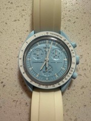 Swatch x Omega Bioceramic Moonswatch Mission To Uranus SO33L100 Blue Men Watch