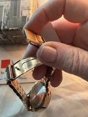 Caravelle New York Women’s Quartz Watch Rose Gold SS Bracelet Blue Dial 44mm
