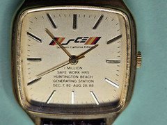 Vintage SCE Southern California Edison Safety Reward Watch 1988 Parts / Repair