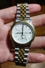 Vtg. 90s Seiko 7T32 Chronograph Alarm Men’s 39mm Watch **Read