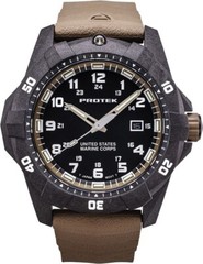 ProTek USMC Dive Watch 1016 Series With Carbon-Composite Case And Bezel Tan
