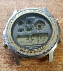 Casio Dw-7200 mod: 928 Penta Graph Diver 200m alarm chronograph (Top running)