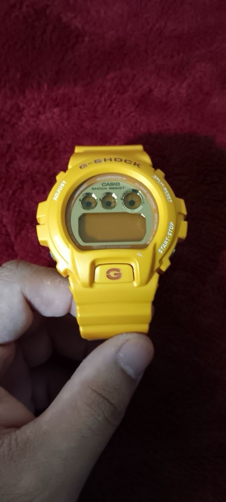 Casio G-SHOCK Yellow Resin Digital Quartz Shock Resistant Alarm 50mm Watch