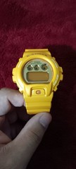 Casio G-SHOCK Yellow Resin Digital Quartz Shock Resistant Alarm 50mm Watch