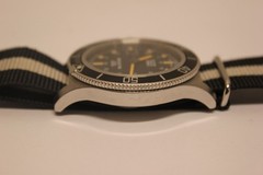Swiss Glycine Combat Automatic Sub 20ATM Men 24hr Military 42mm Watch GL0083 J55