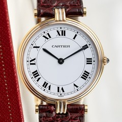Cartier Vendome Trinity 30mm 18k Tri-Gold With Papers Unpolished Ref. 81003