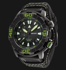 SEIKO SUPERIOR SSA059K1 Automatic Watch Canvas Band LIMITED Hardlex 4R37 Compass
