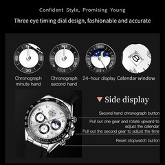Waterproof Watch Men’s OLEVS Quartz Luxury Luminous Business Date Men Strap