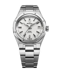 Nivada Grenchen F77 White MK2 38mm Automatic Steel Watch 69014A77