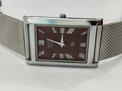 Vintage Refurbished Seiko Slim Tank Quartz Japan Men’s Wrist Watch