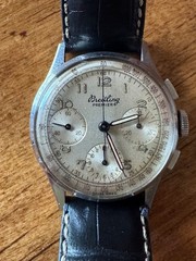 1940’s Stainless Breitling Premier Triple Register Chronograph Ref 787