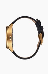 Nixon Sentry Solar Leather A1347-510 All Gold/ Black