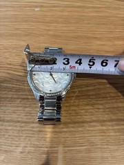 COACH signature pattern ladies watch silver