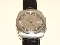 VINTAGE RARE MEN ST.STEEL SWISS ALARM MECHANICAL WATCH”TISSOT”SONOROUS NAVIGATOR