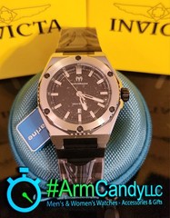 NEW Two-Tone 45mm Men’s Techno Marine Coral Legacy Black & Grey FREE TRAVEL CASE