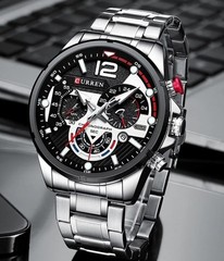 CURREN Stylish Chronograph Stainless Steel Watch for Men
