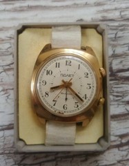Poljot signal alarm mechanical wrist watch 18 jewel 2612 SU USSR rare
