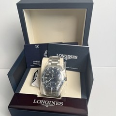 NEW Longines Spirit Zulu Time 42mm Black Dial Steel Men’s Watch L38124536