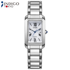 Citizen L EW5620-55A SQUARE Collection Eco-Drive White Dial 19.5mm Watch Women