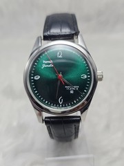 Vintage HMT Janata Green Sunburst Dial 17 Jewels Mechanical Men’s Watch