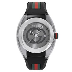 Gucci Sync YA137116 Stainless Steel Rubber 46.0mm Gray Dial Quartz #YKW1086