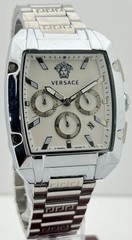 Premium Men’s Versace Dominus Chronograph White Dial Date Working Wristwatch