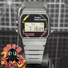 Casio PAC-MAN F-91 Collab Limited Standard Digital Black Yellow Pink F-91WPC-1A