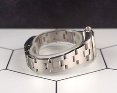 Rolex Oyster Perpetual 25mm Steel Dark Green Dial Smooth Oyster Watch 67180