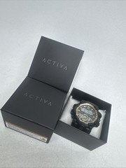Activa X Invicta BlackOps Digital Men’s Watch – 56mm Black W/ Gold Trim