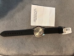Ladies Rumours Silver Tone Sparkly Zebra Dial Black Rubber Band Watch Never worn