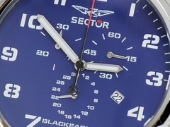 NEW SECTOR R3273689135 MEN’S BLUE CHRONOGRAPH SPORT WATCH BLACK EAGLE
