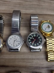 Lot Of 15 Analog Wathes Untested Need Batteries Brut Armitron Peugeot Quartz