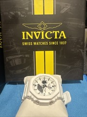 Invicta Activa Sonar ACW423-001 White Sport Watch Dual Time 45.5mm New with Box