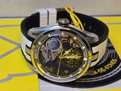 Invicta Celestial Naosia AUTOMATIC Mens Watch 44.5 Skeleton Dial White w/ Moon
