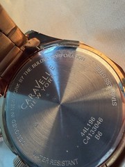 Caravelle New York Women’s Quartz Watch Rose Gold SS Bracelet Blue Dial 44mm