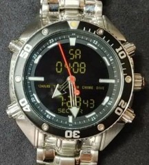Rare SECTOR Dive Master Ana-Digi Watch 17cm/6.69in Quartz 100m junk used