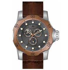 Invicta Venom Dusty Rose Men’s 54mm Multifunction Date Leather Watch 49176