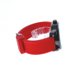 50 mm Men’s Sport Dress Quartz Watch with Red Silicon Band New