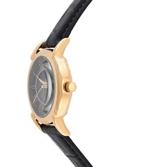 Reloj Vintage De Cuero Con Bano De Oro De 14 Quilates Para Hombre De Lujo